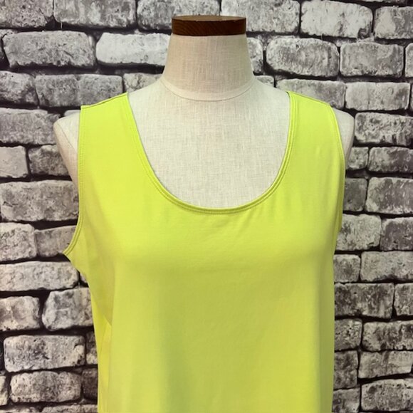 Chico's Greenish/Yellow Sleeveless Tank Size XL - Picture 2 of 9